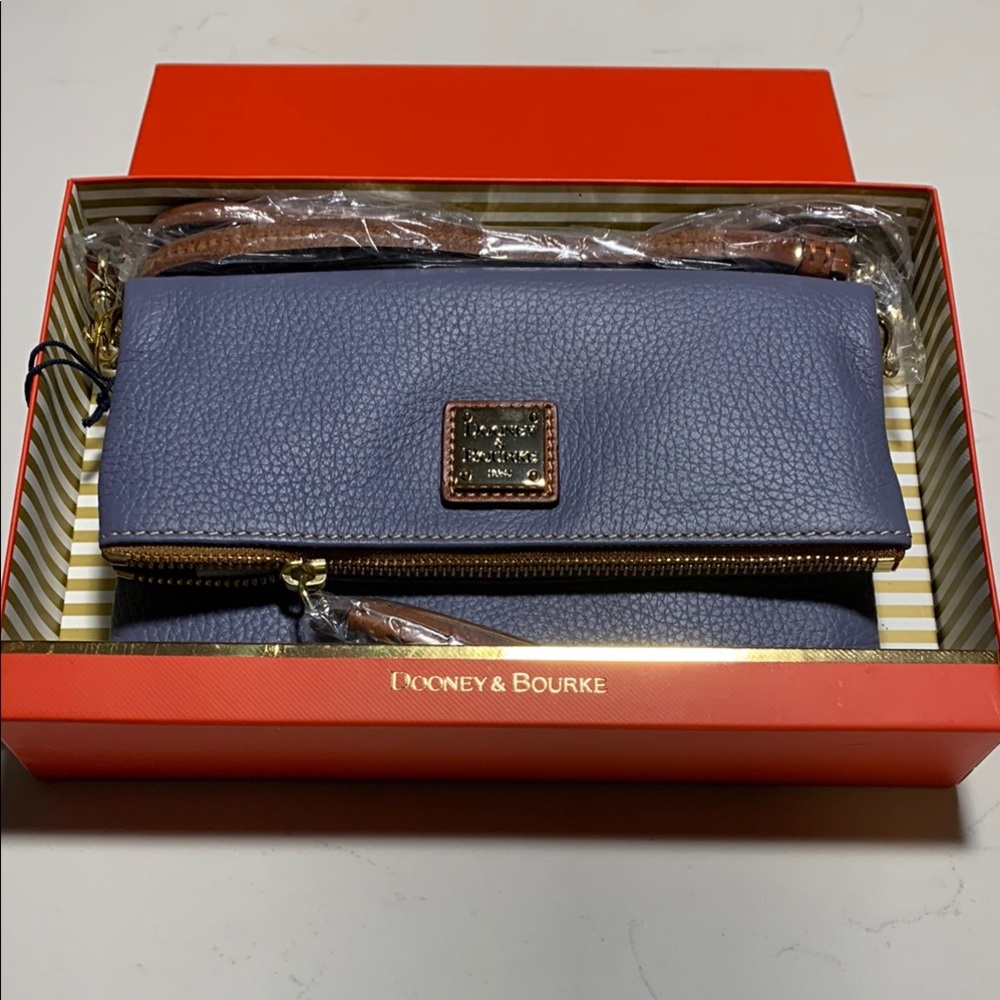 Dooney NWT Foldover Crossbody Clutch